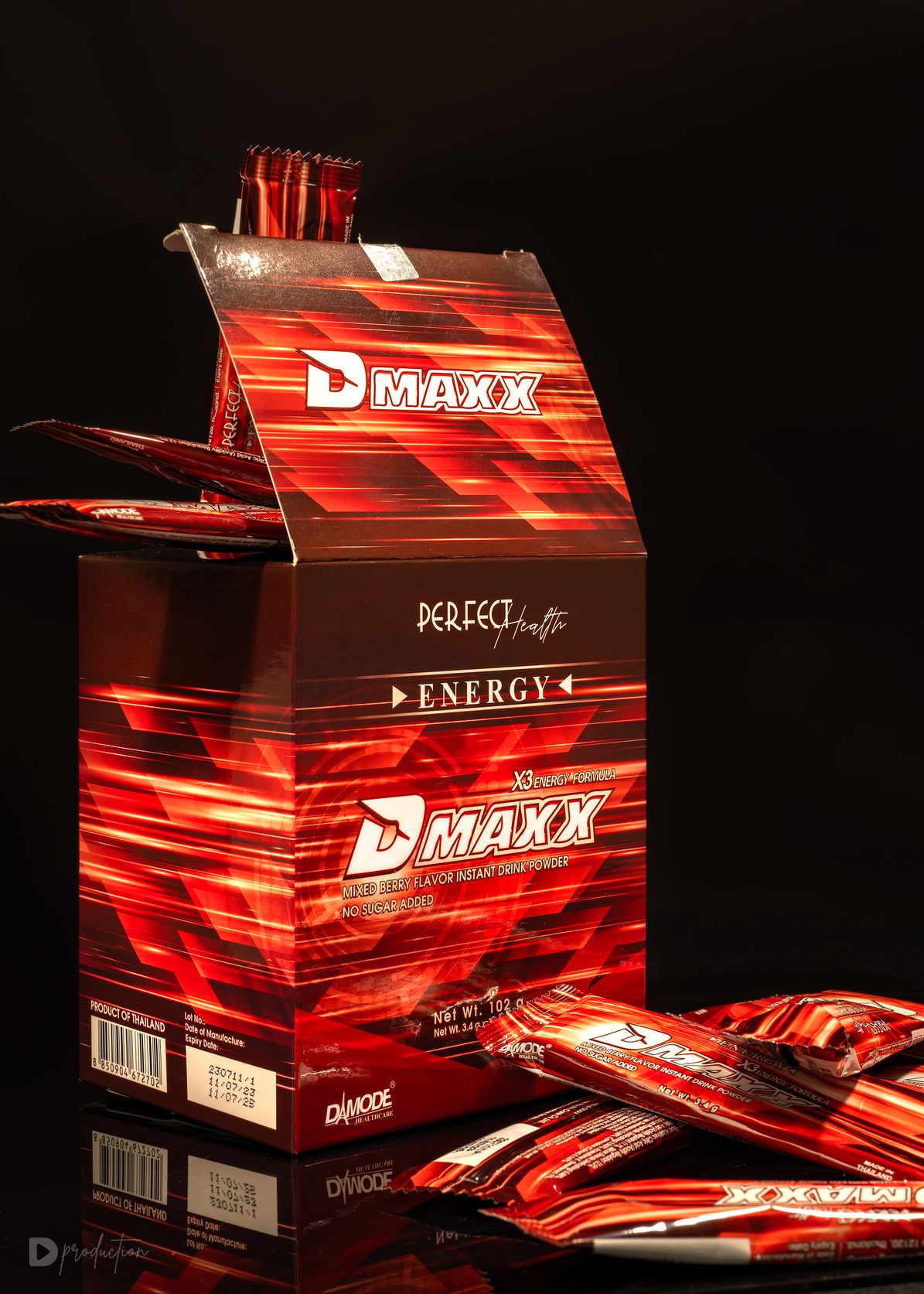 Dmaxx Đỏ Không Đường Cung Cấp Năng Lượng