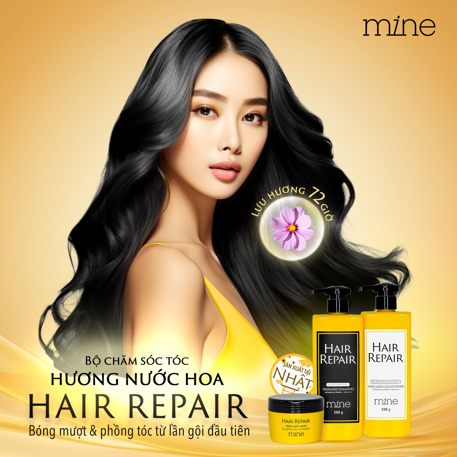 Dầu gội mine Hair Repair Perfumed Shampoo 500 g