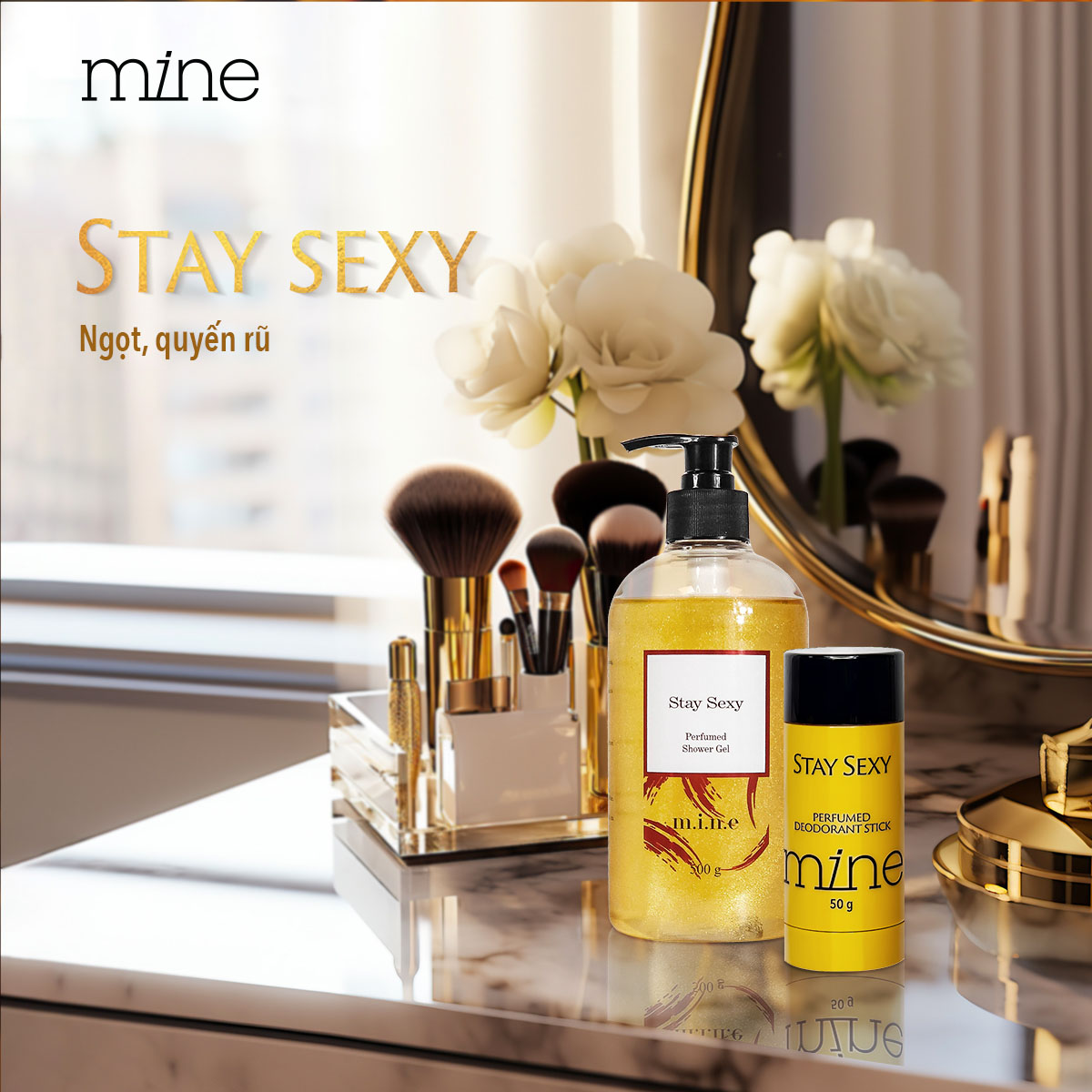 Sáp khử mùi Mine perfumed deodorant stick stay Sexy 50g