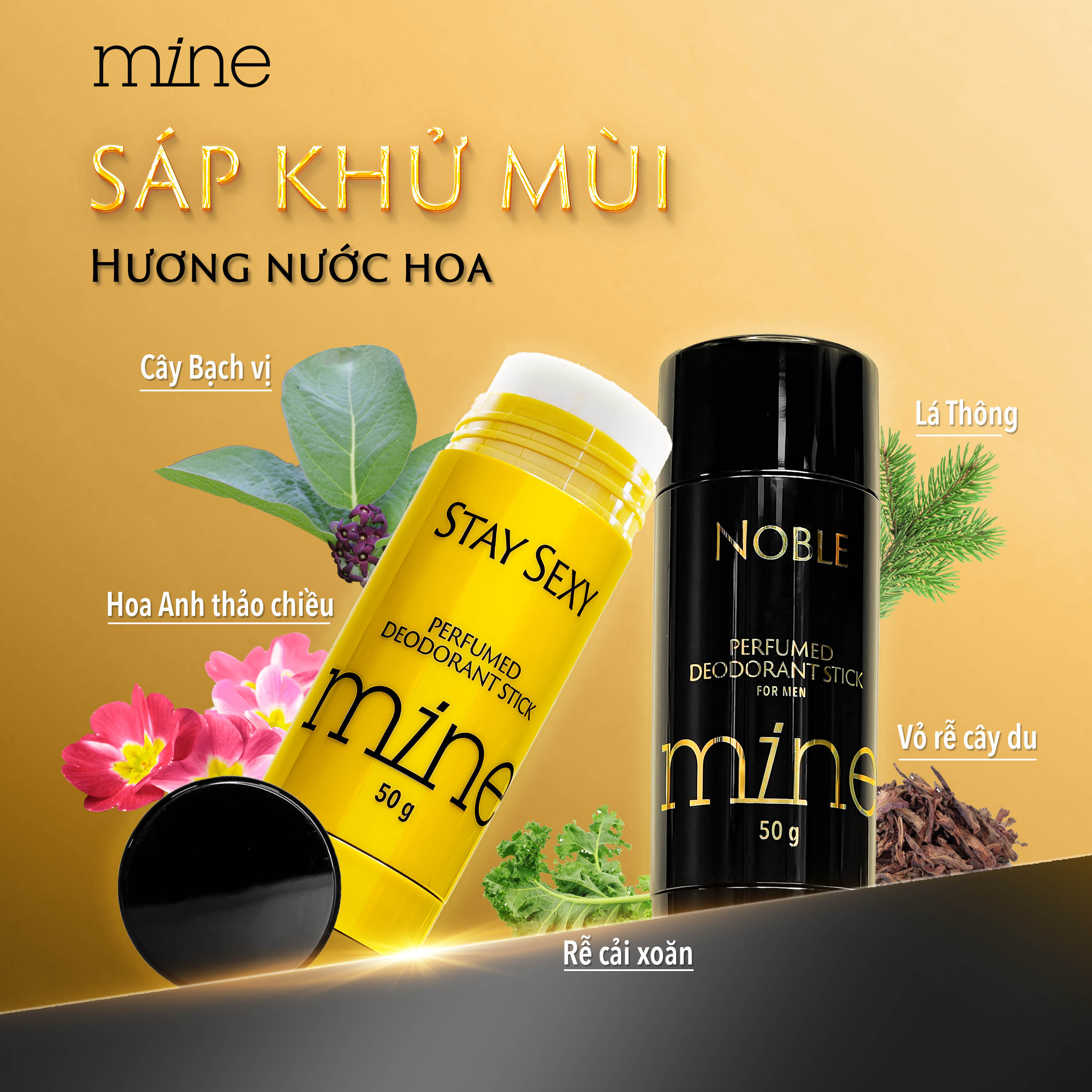 Sáp khử mùi Mine perfumed deodorant stick stay Sexy 50g